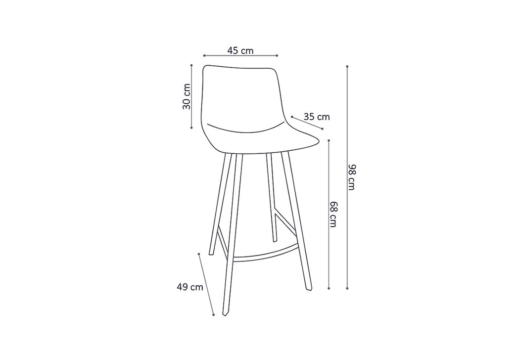 Barstoel Ozzie H68 cm