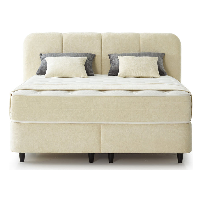 Boxspring Meva met matras en opbergruimte inbegrepen