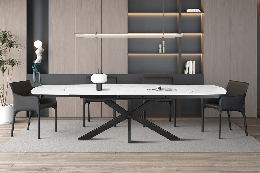 Uitrekbare eettafel Ares